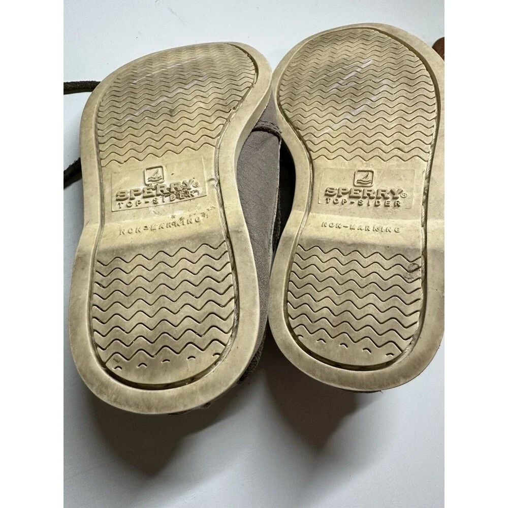 Sperry Top Sider Authentic Original Slip On Boat Shoe Leather Toddler‎ 7.5m